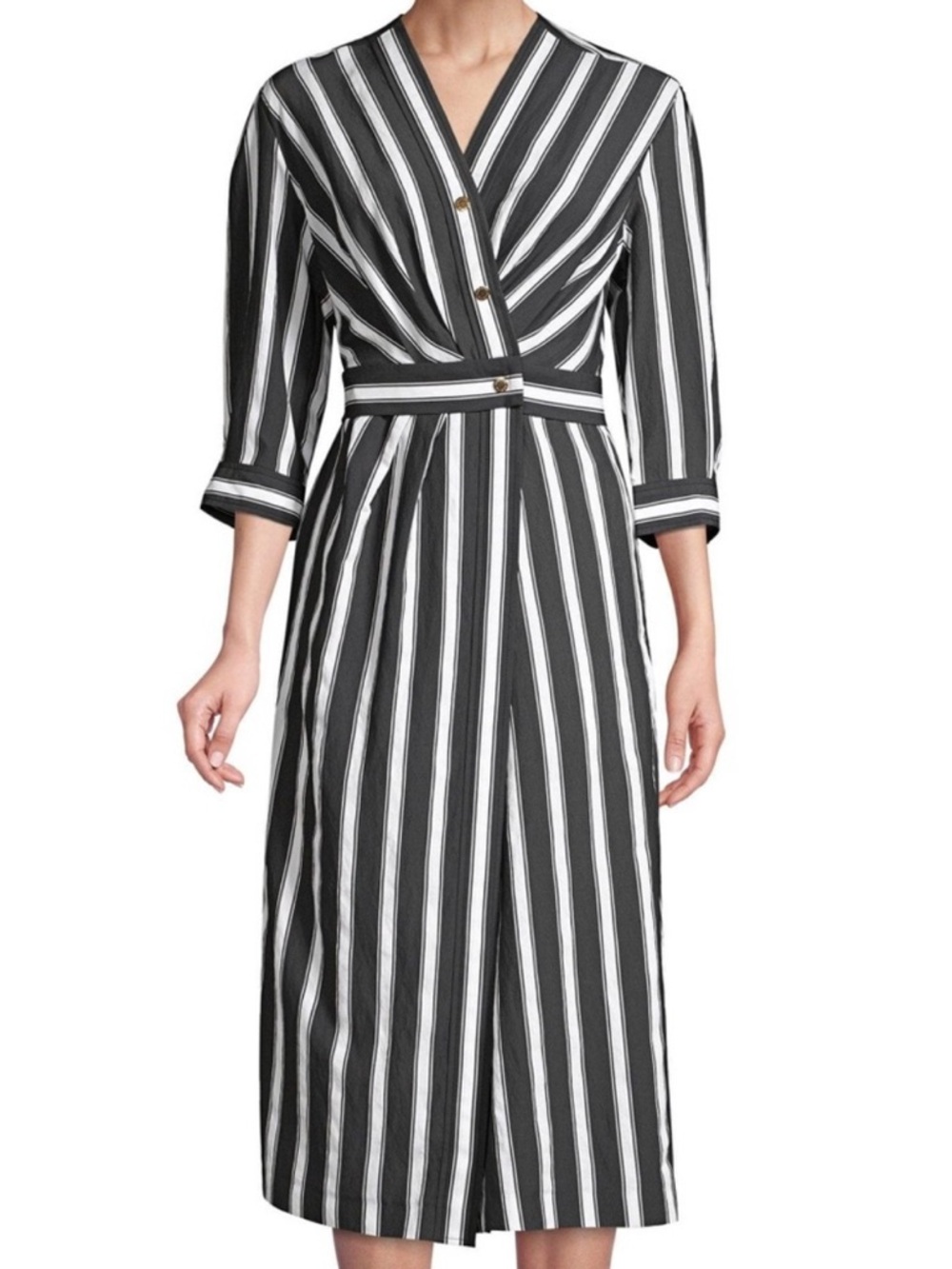 Sandro Carl Striped Midi Dress. 

Brand new with tags. Size EU34.